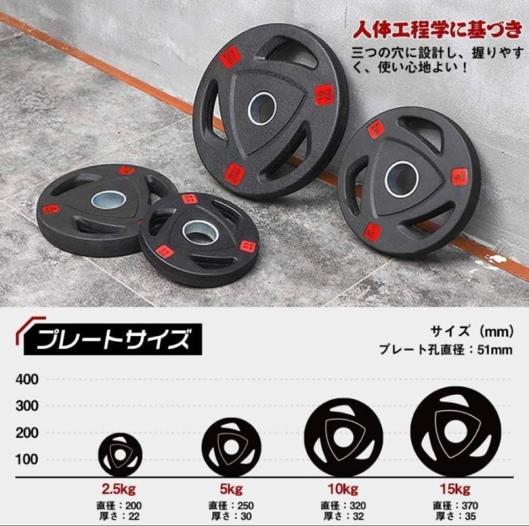 ダンベルプレート 5kg 2.5kg 1.25kg 各2枚ずつ 17.5kg