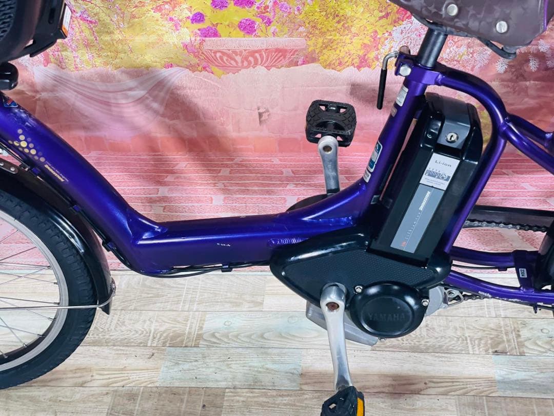 K2304 電動自転車ブリヂストン子供乗せ 20インチ パープル 8.9Ah