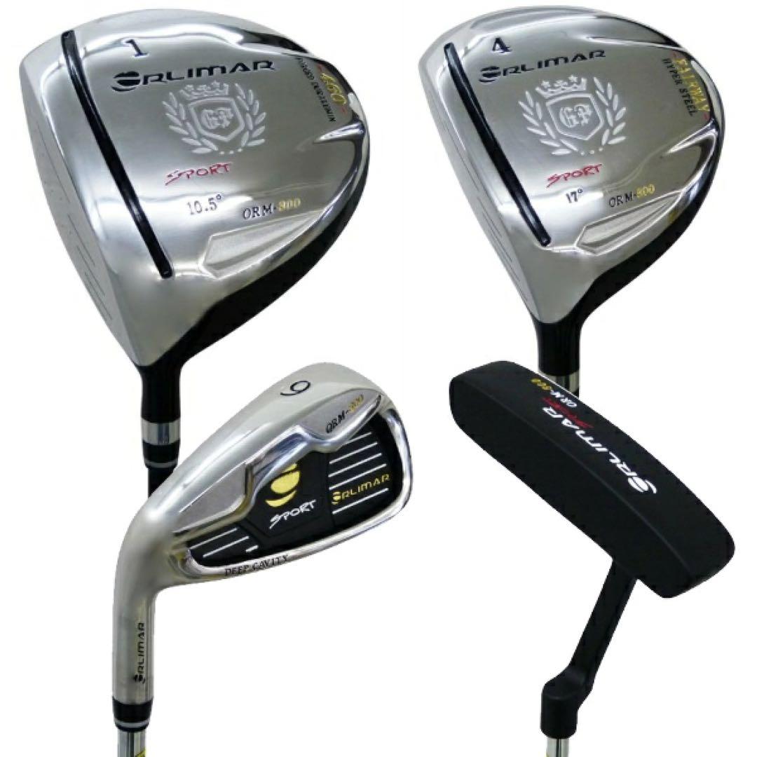 【新品】ORM-800 左用 メンズ フルセット クラブ10本+キャディバッグ付