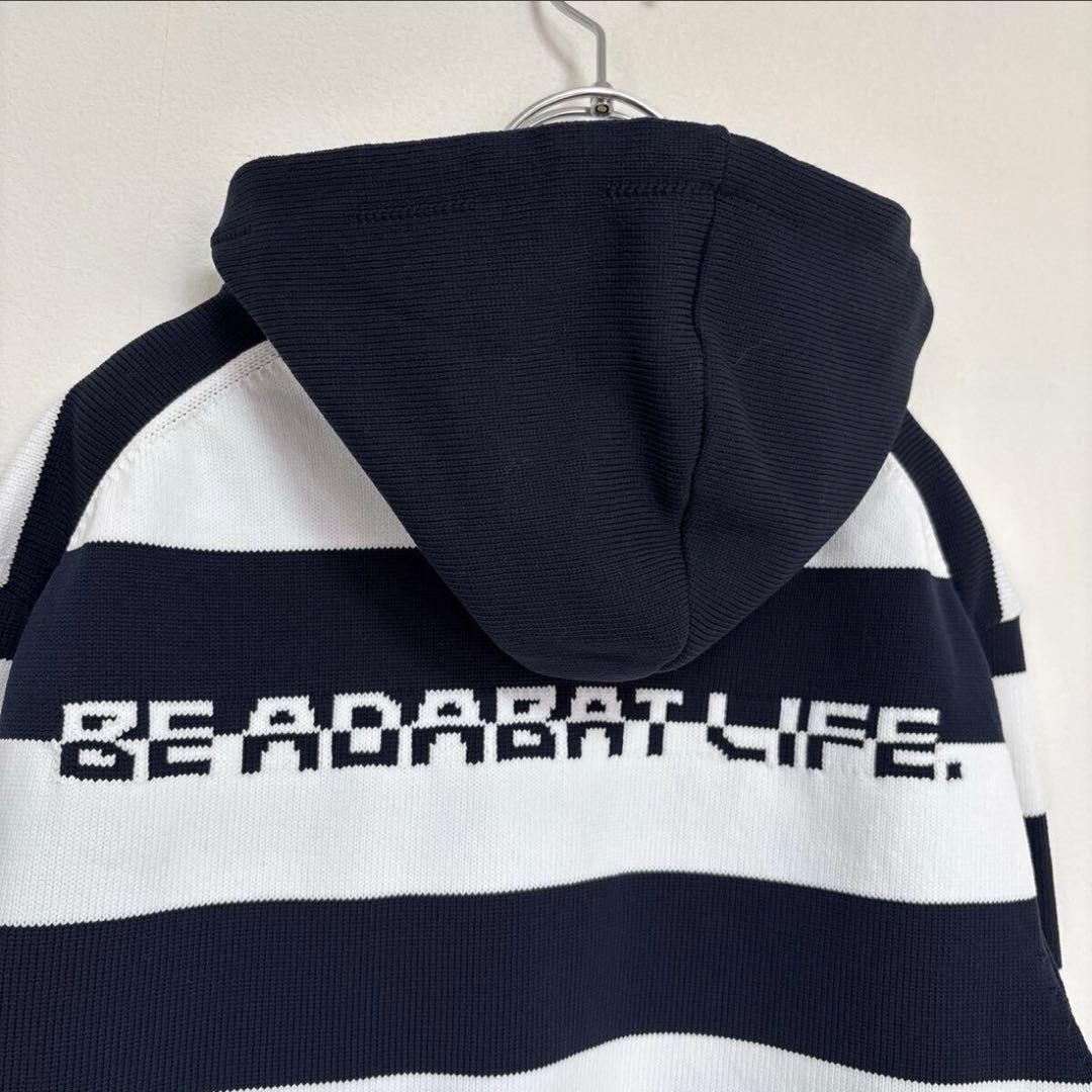 adabat アダバット ゴルフウェア ボーダー フーディ パーカー