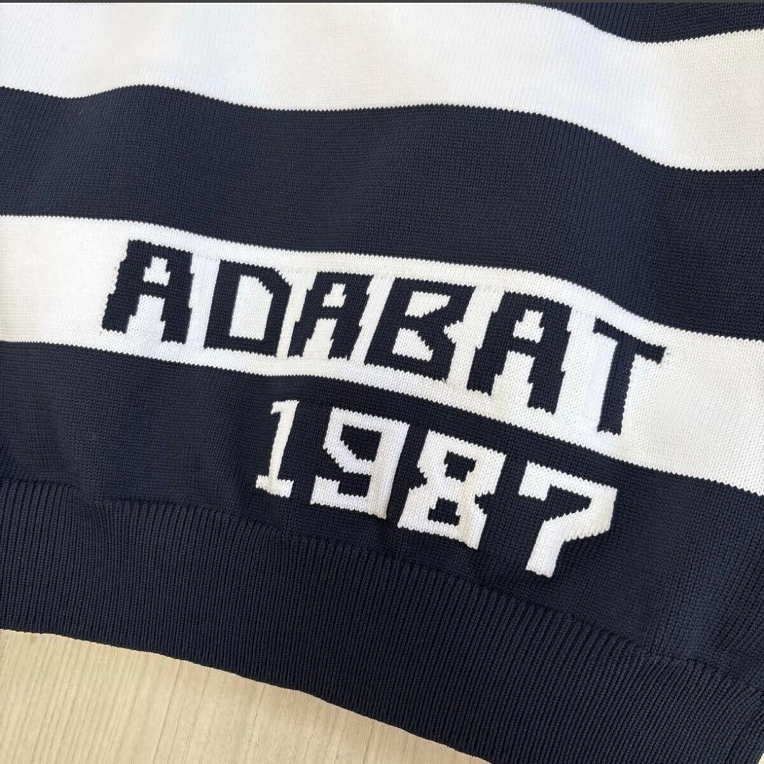 adabat アダバット ゴルフウェア ボーダー フーディ パーカー