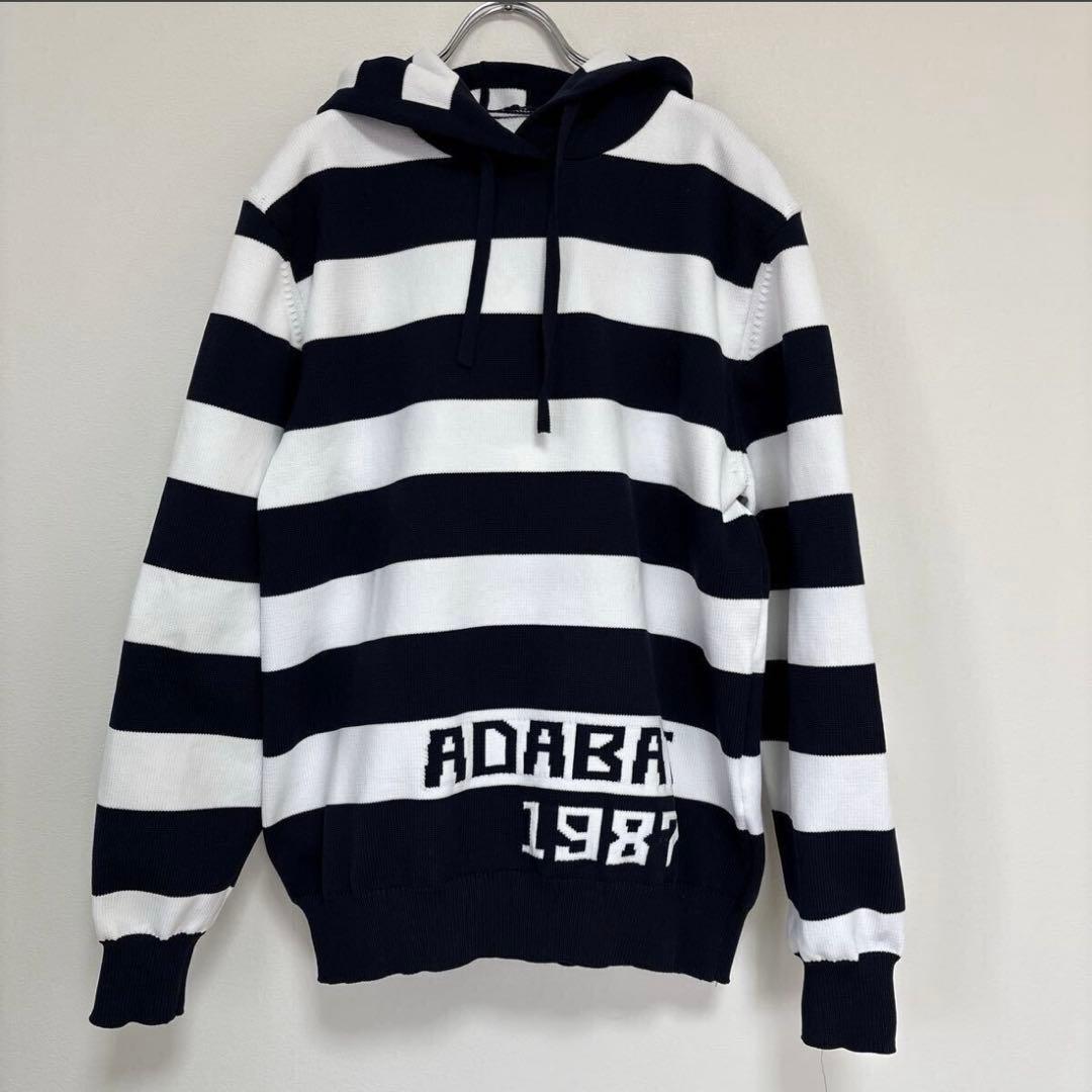 adabat アダバット ゴルフウェア ボーダー フーディ パーカー