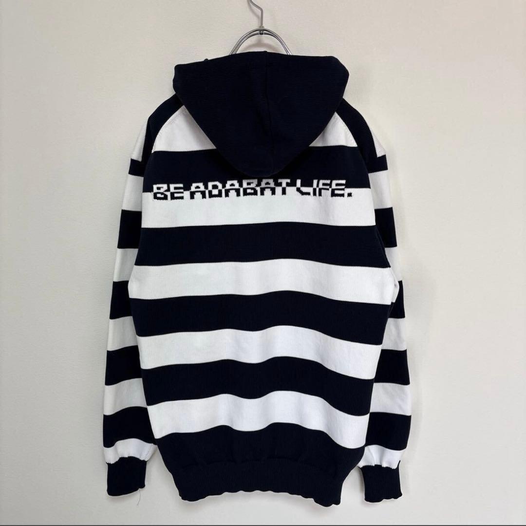 adabat アダバット ゴルフウェア ボーダー フーディ パーカー