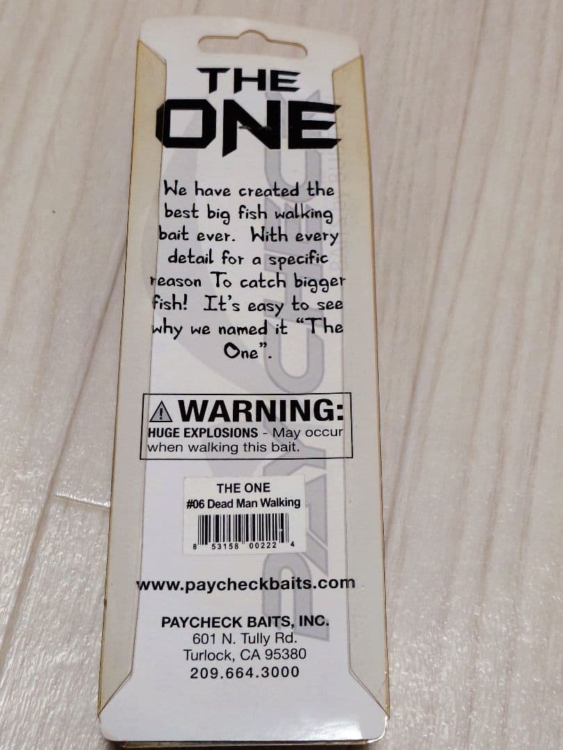 【未使用】PAYCHECK BAITS THE ONE #06　廃盤