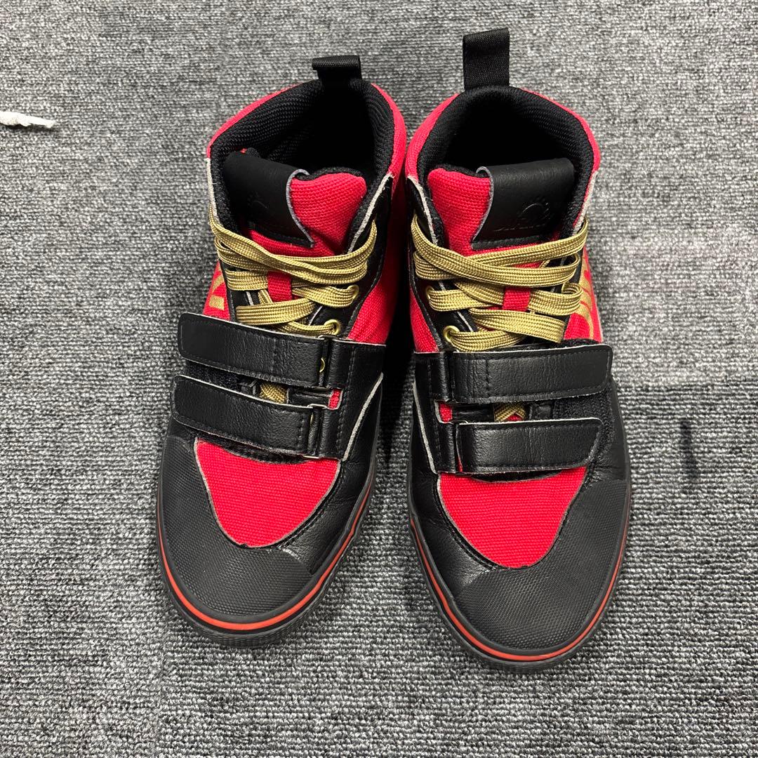 JIRIKI スニーカー レッド/ブラック/収納袋付き