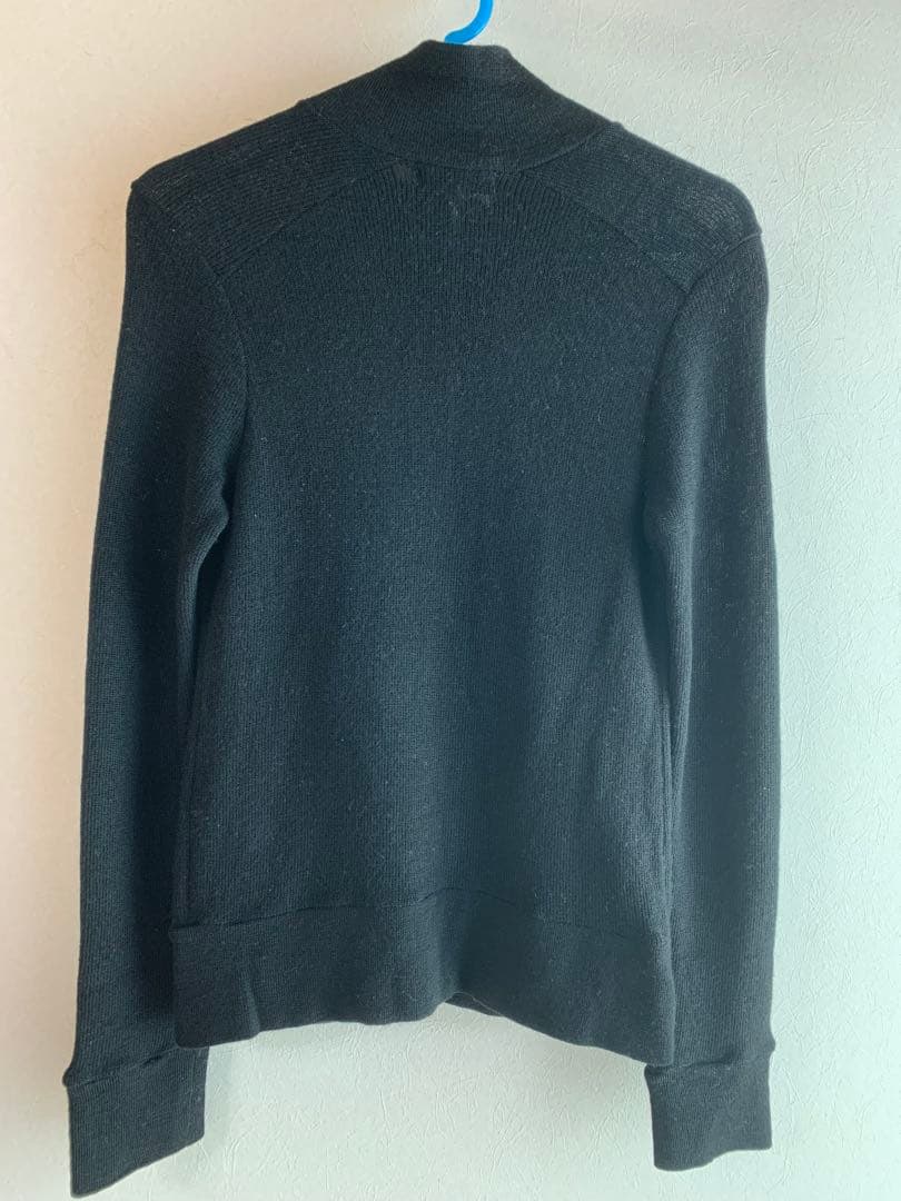 バーバリーブルーレーベル　ブラックニットジャケット ジップアップ