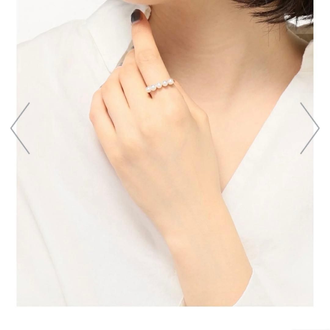 RURI★Jouete パール付きゴールドリング　9号