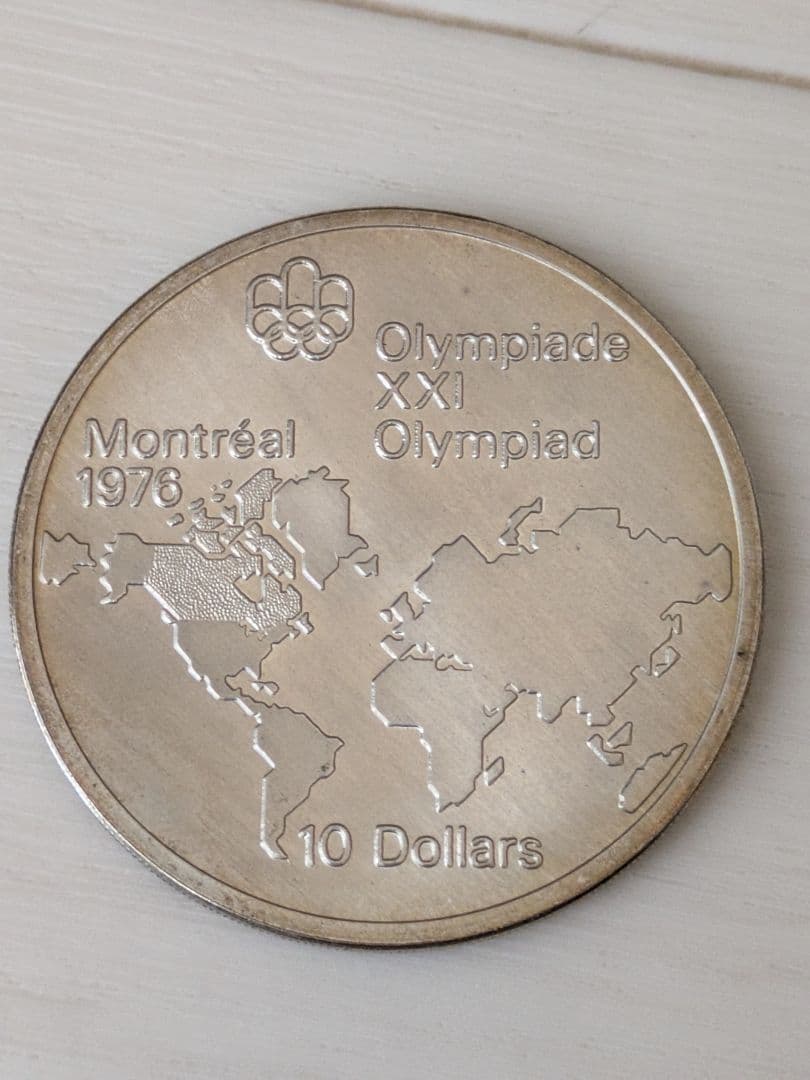 希少1973年カナダ モントリオール オリンピック 記念 大型銀貨