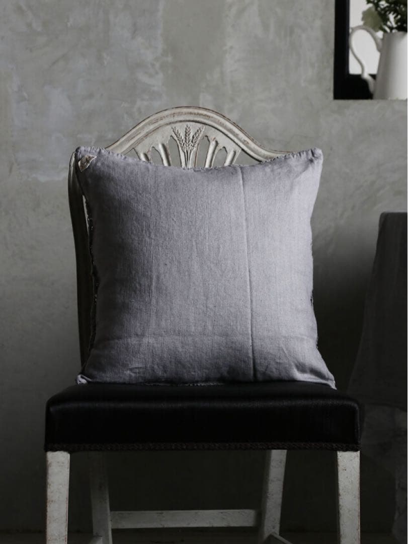 サラグレースクッションカバー ライトグレー 50cm×50cm