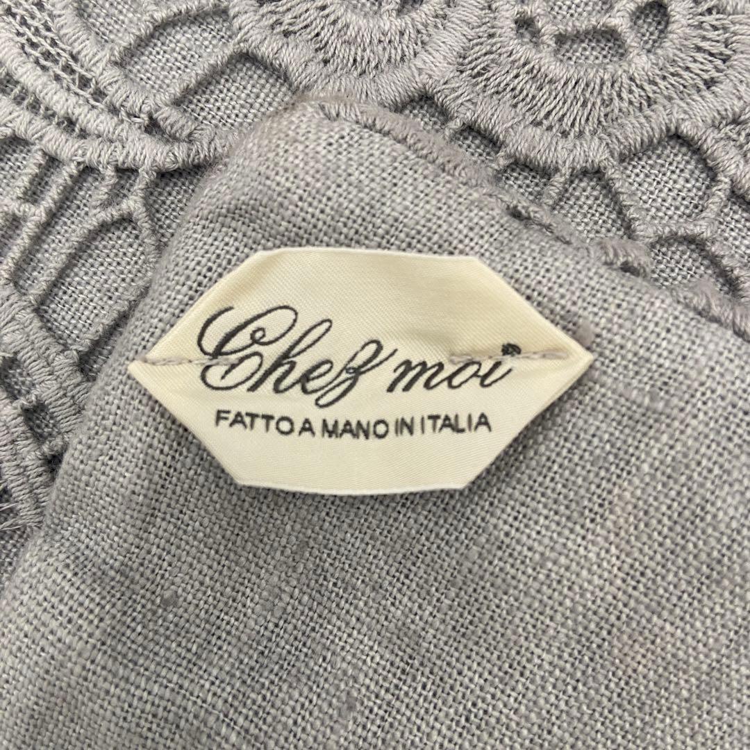 サラグレースクッションカバー ライトグレー 50cm×50cm