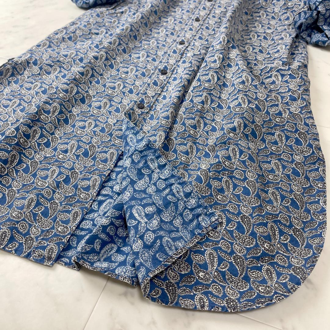 umii908 ペイズリー柄 シャツワンピース サイズ3