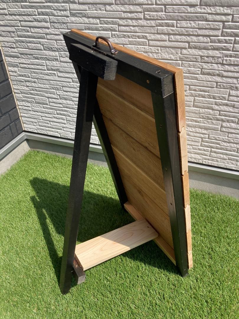 Ａ型看板　レトロ　かっこいい　ヴィンテージ　米杉　レトロ　大きいＳＬＬ おまけ