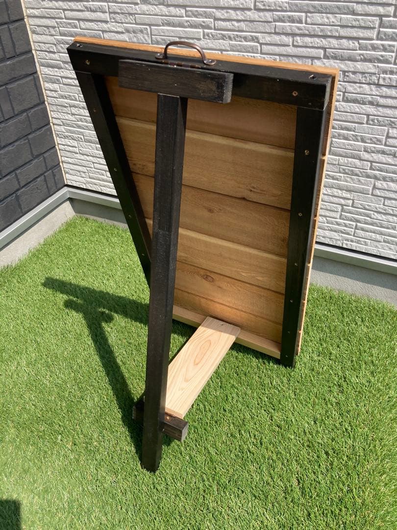 Ａ型看板　レトロ　かっこいい　ヴィンテージ　米杉　レトロ　大きいＳＬＬ おまけ