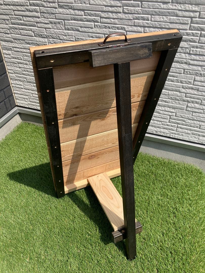 Ａ型看板　レトロ　かっこいい　ヴィンテージ　米杉　レトロ　大きいＳＬＬ おまけ