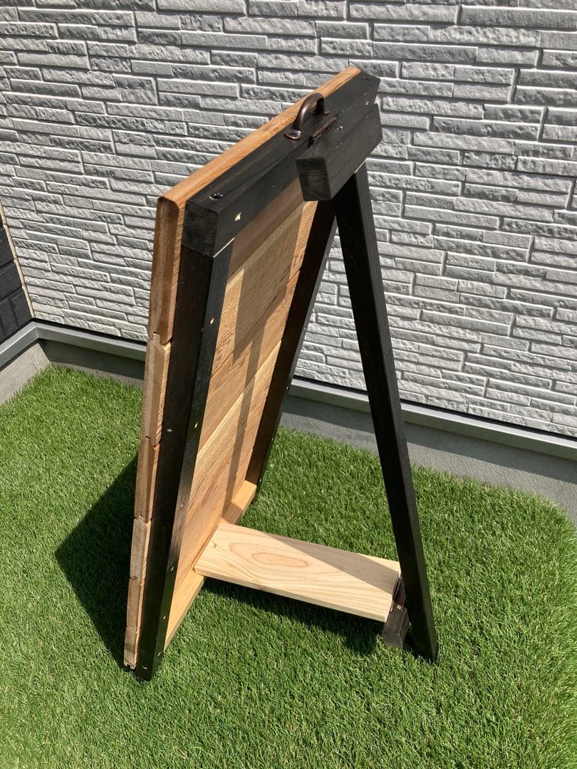 Ａ型看板　レトロ　かっこいい　ヴィンテージ　米杉　レトロ　大きいＳＬＬ おまけ