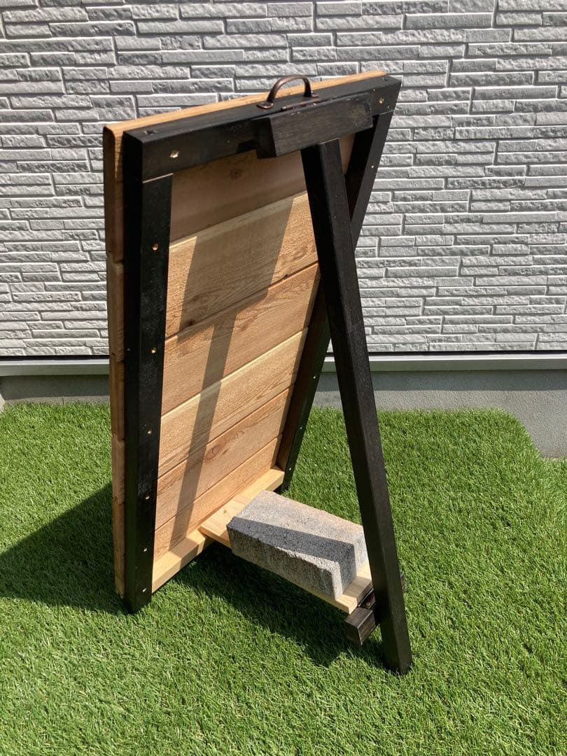 Ａ型看板　レトロ　かっこいい　ヴィンテージ　米杉　レトロ　大きいＳＬＬ おまけ