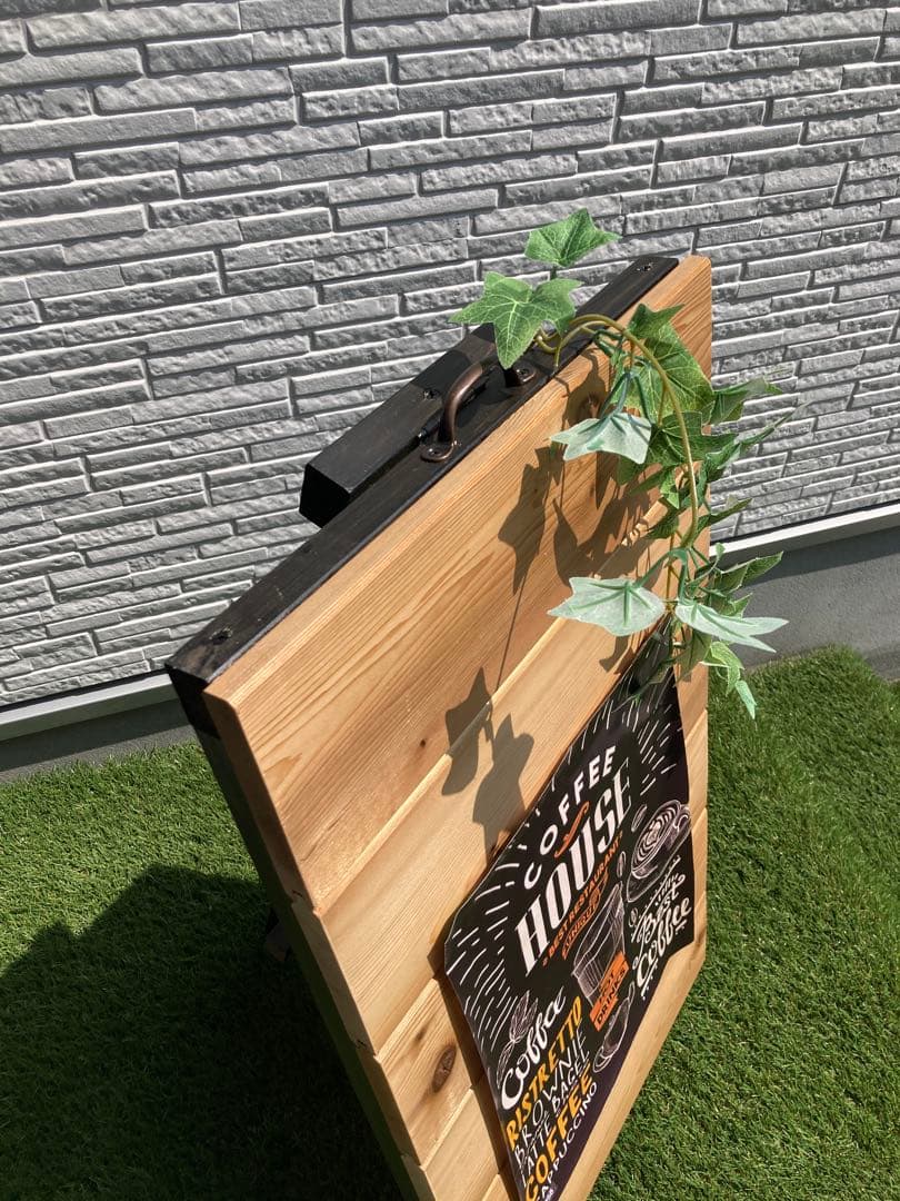 Ａ型看板　レトロ　かっこいい　ヴィンテージ　米杉　レトロ　大きいＳＬＬ おまけ