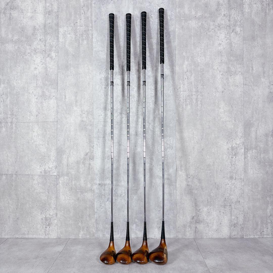 T598 名器 マグレガー ターニー パーシモンウッド 4本 ゴルフクラブ