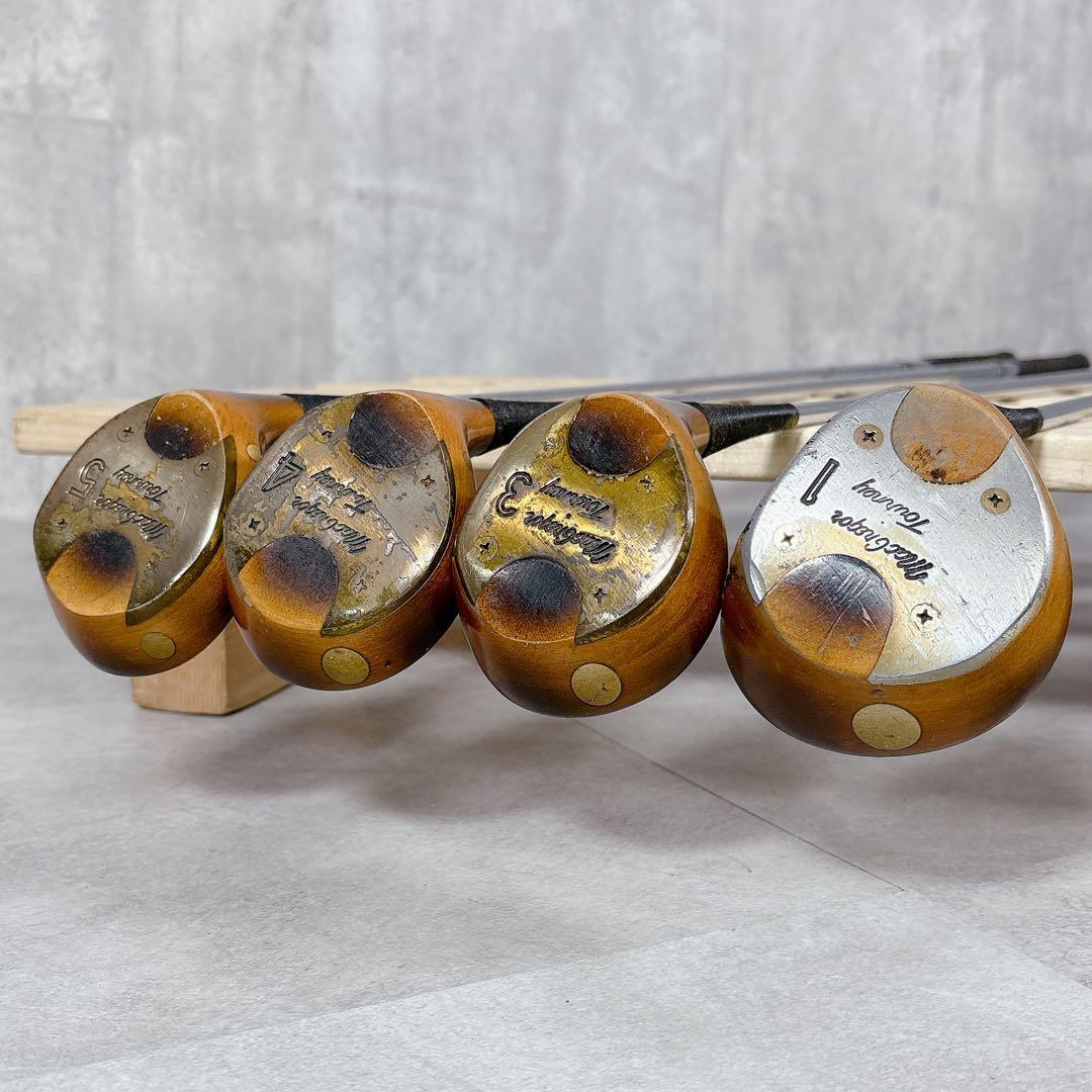 T598 名器 マグレガー ターニー パーシモンウッド 4本 ゴルフクラブ