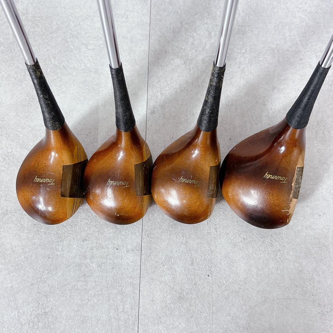 T598 名器 マグレガー ターニー パーシモンウッド 4本 ゴルフクラブ