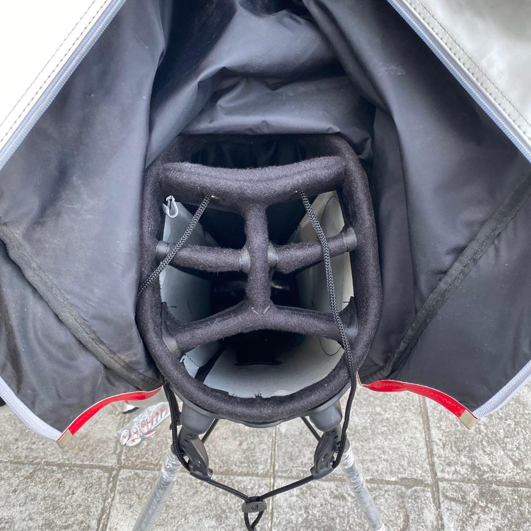 Romaro ゴルフ　キャディバッグ　赤シルバー