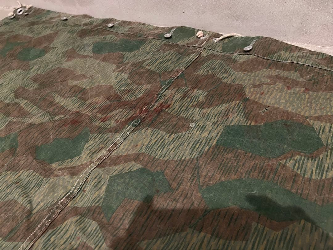 ②40s スイス軍幕 スプリンターカモ ツェルトバーン ミリタリー テント