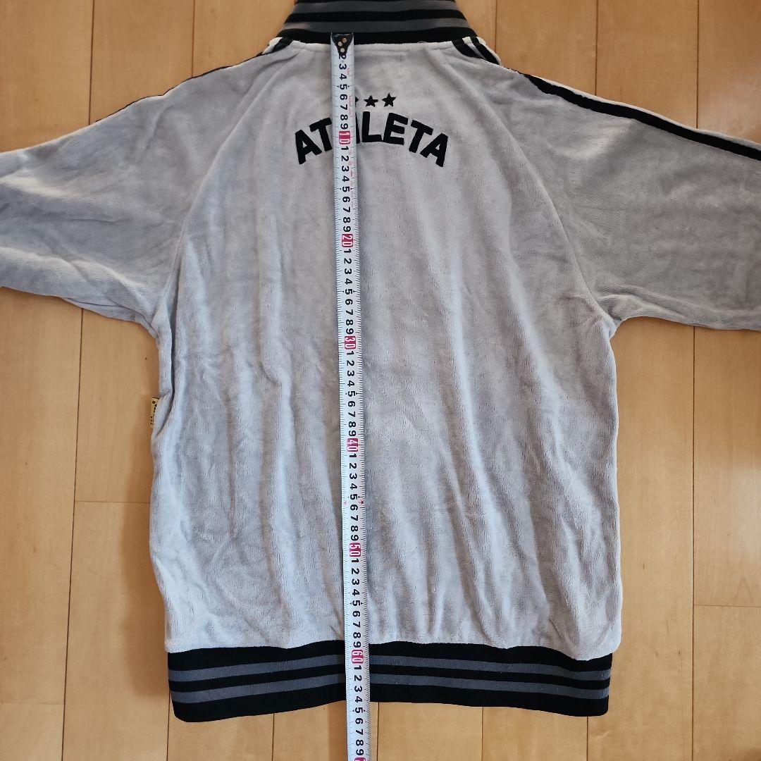 ATHLETA ベルベットジャージ　ベロア　グレー　M