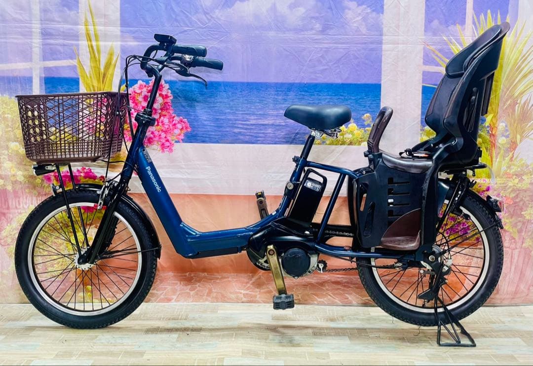 ギュットアニーズ⭐️16AH！パナソニック子供乗せ電動アシスト自転車Y3436