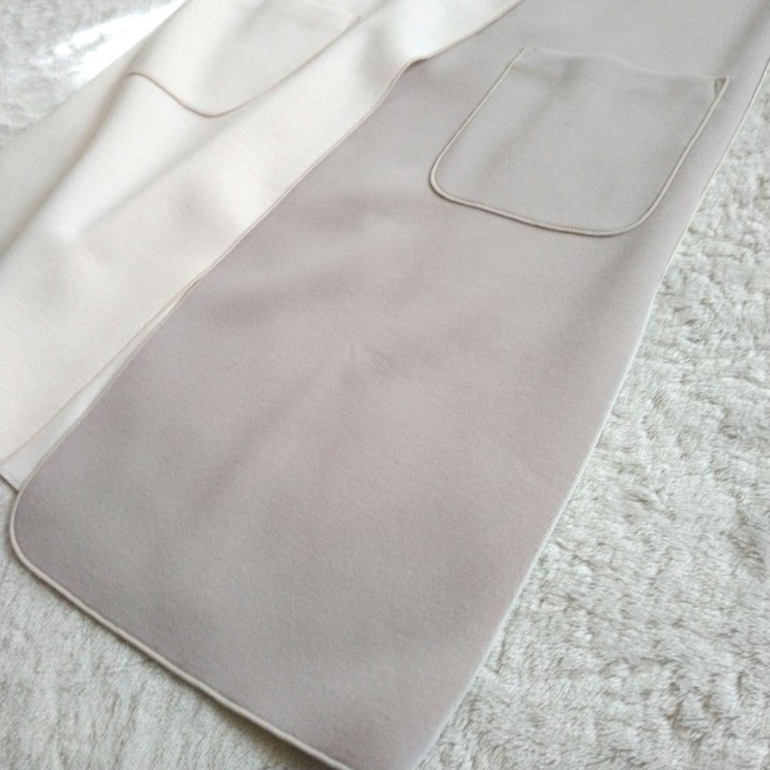 【ジェナ】未使用 タグ付き バーボタン ボンディング ジレ ロング ベスト