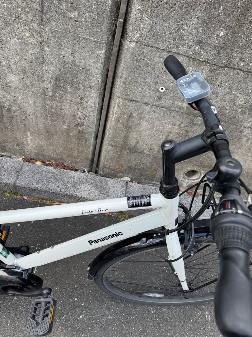 Panasonic 電動アシスト自転車 ベロスター ホワイト バッテリー+充電器