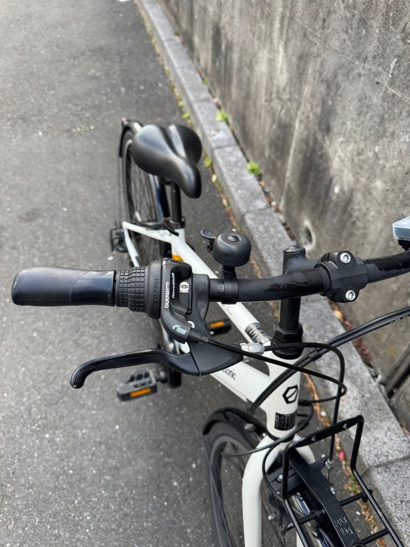 Panasonic 電動アシスト自転車 ベロスター ホワイト バッテリー+充電器