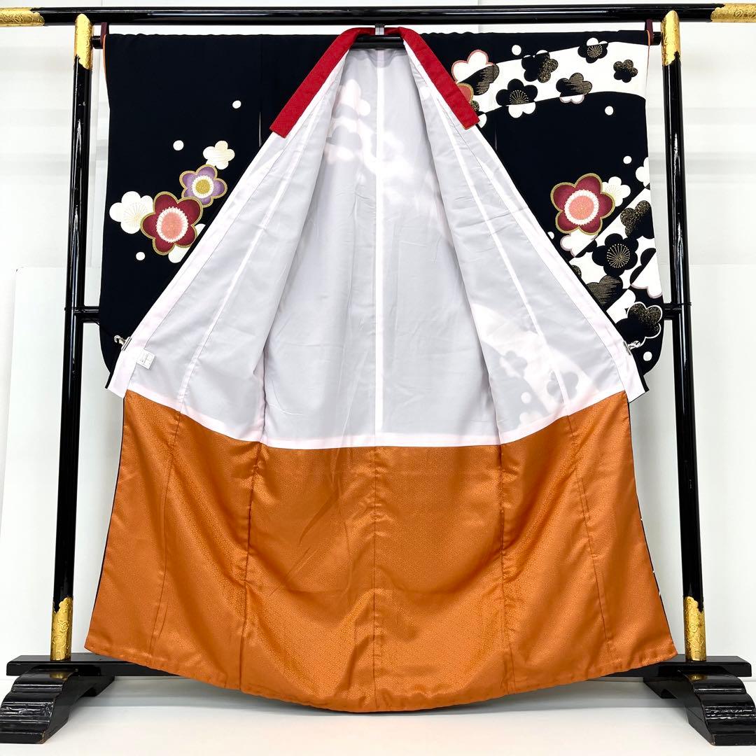 【着物と帯 時流】O24-42s◆七五三 7才女の子着物+長襦袢◆百貨店取扱