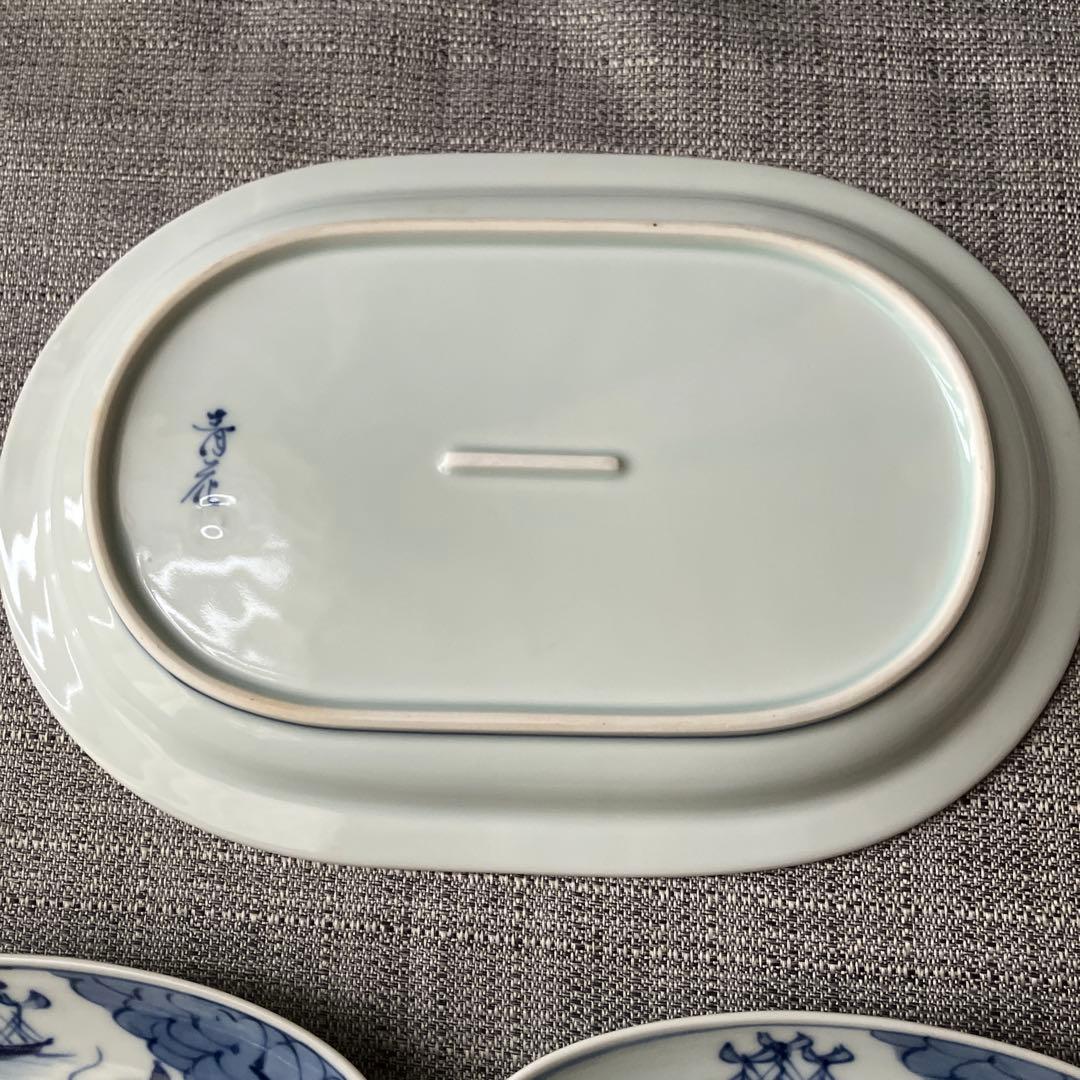 未使用　青花　しん窯　プレートセット　6枚