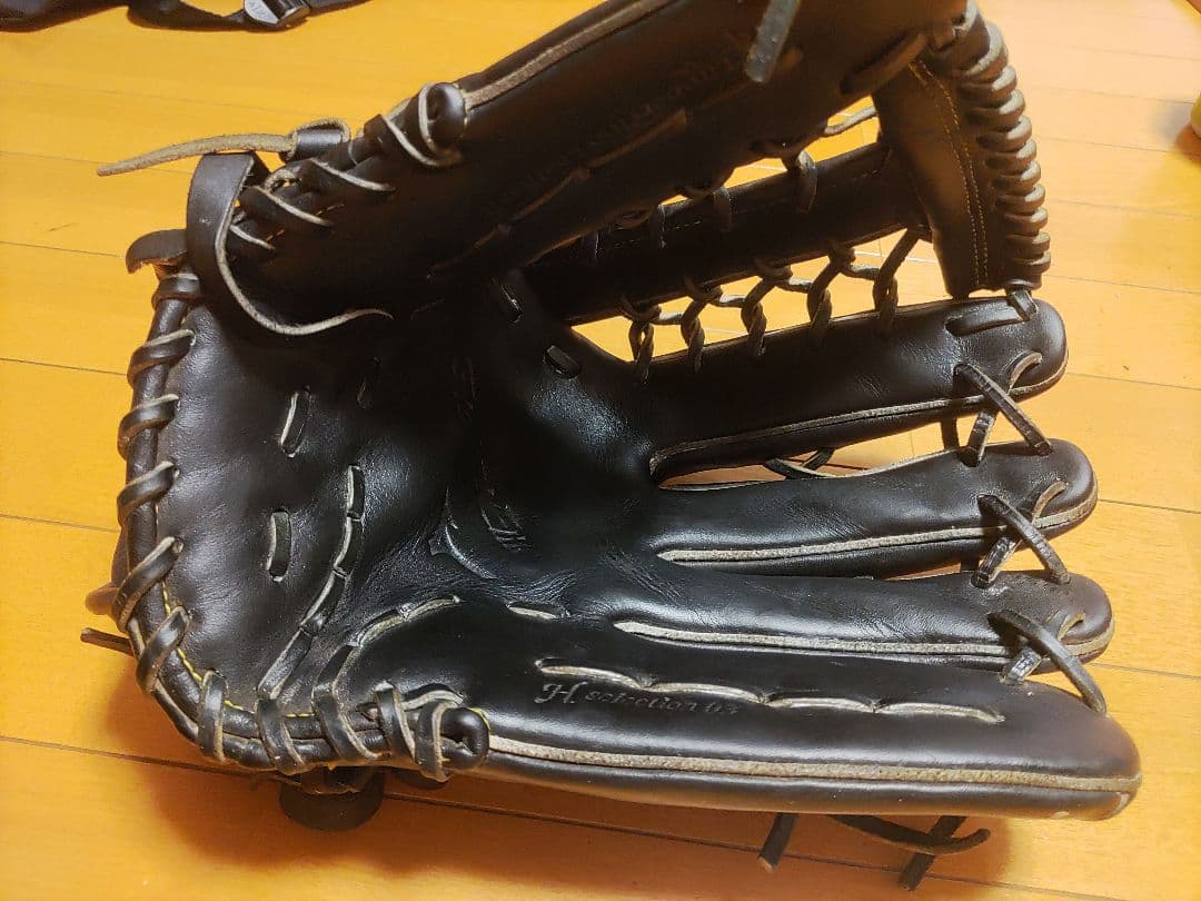 ミズノグローバルエリート　美品　 外野用軟式グローブ 黒 サイズ18N