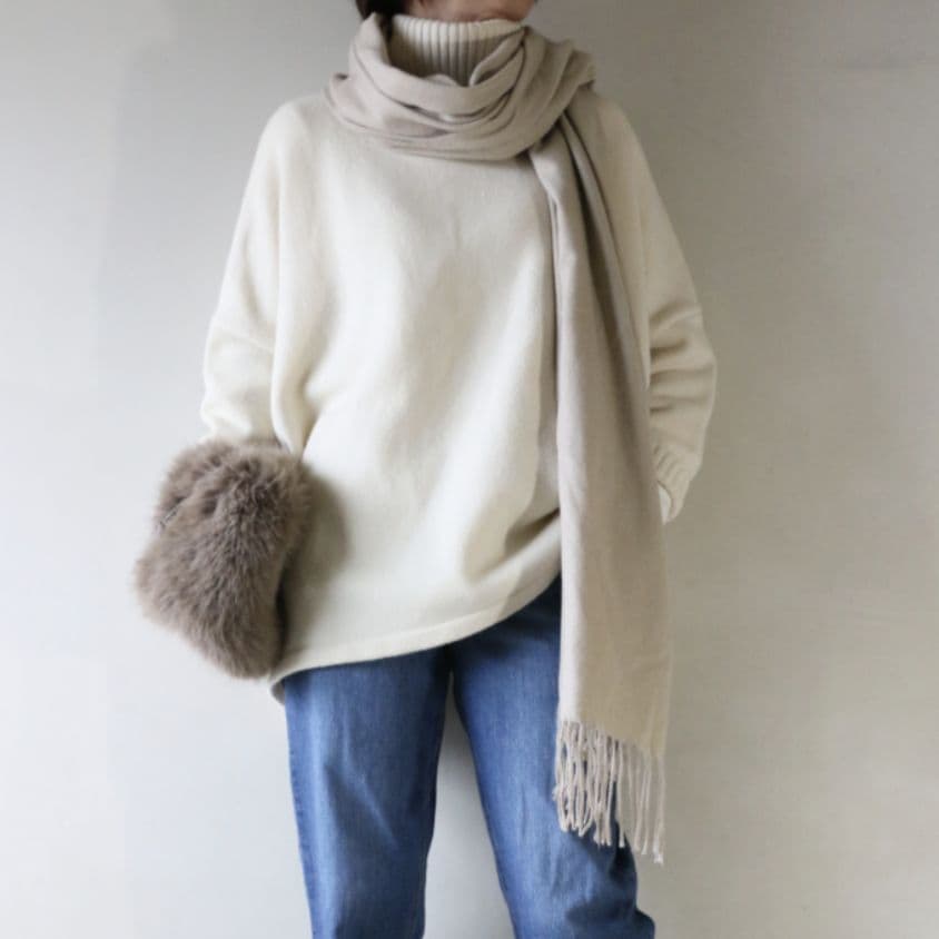 23区 カシミヤブレンドバルキーポンチョニット 中村アンさん着用 美品