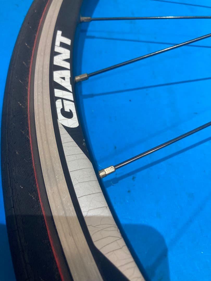 ★GIANT P-R2 リアホイール シマノ10sフリー 25Cタイヤクイック付