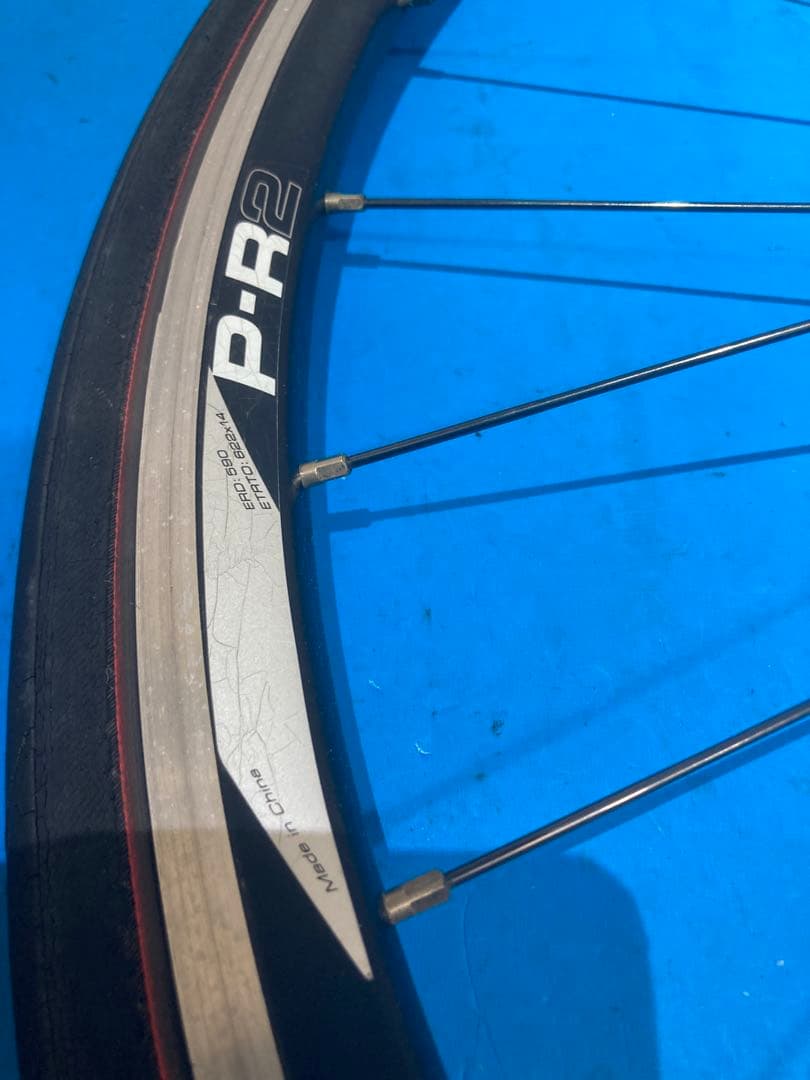 ★GIANT P-R2 リアホイール シマノ10sフリー 25Cタイヤクイック付