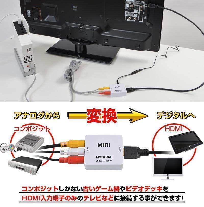 ✅一発起動　AV仕様純正ファミコン本体＋USB給電＋HDMI　ステレオ
