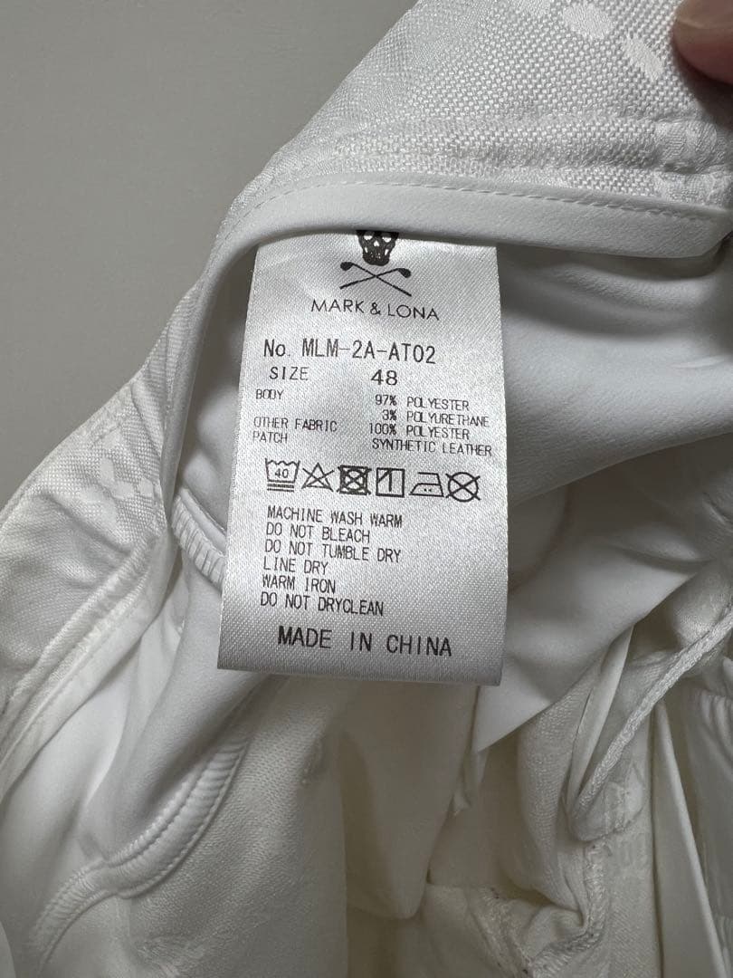 マークアンドロナ mark&lona メンズ　パンツ　ホワイト