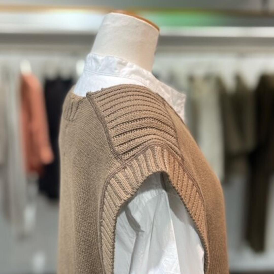 MHL マーガレットハウエル COTTON LINEN SLUB ニットベスト