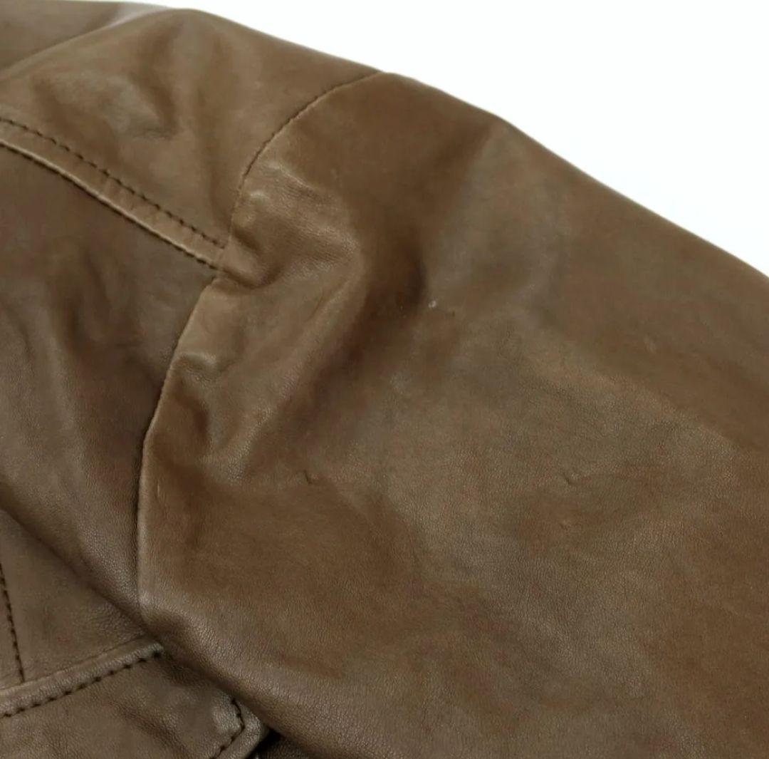 d*7様 EPOCA UOMO エポカウォモ レザーシャツジャケット