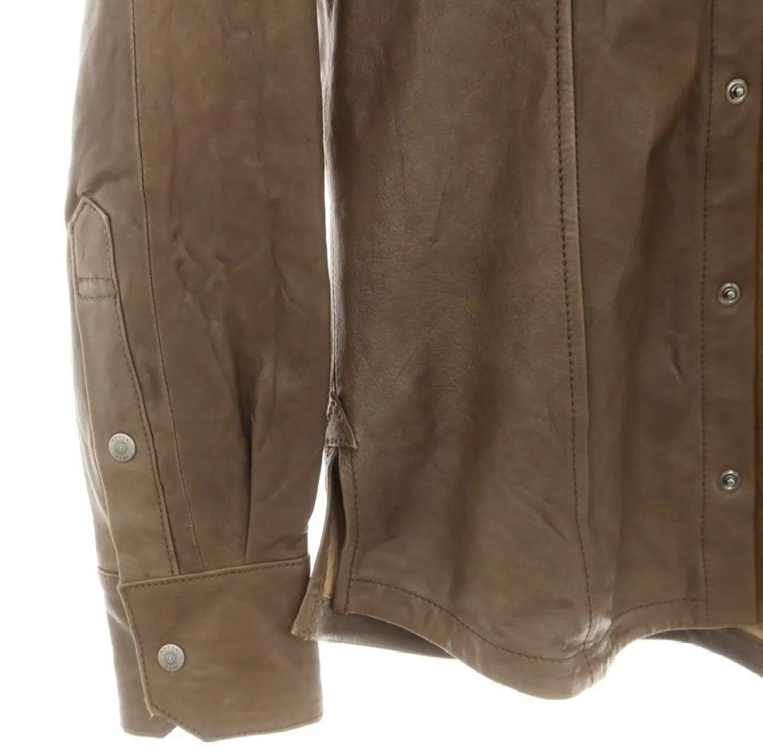 d*7様 EPOCA UOMO エポカウォモ レザーシャツジャケット