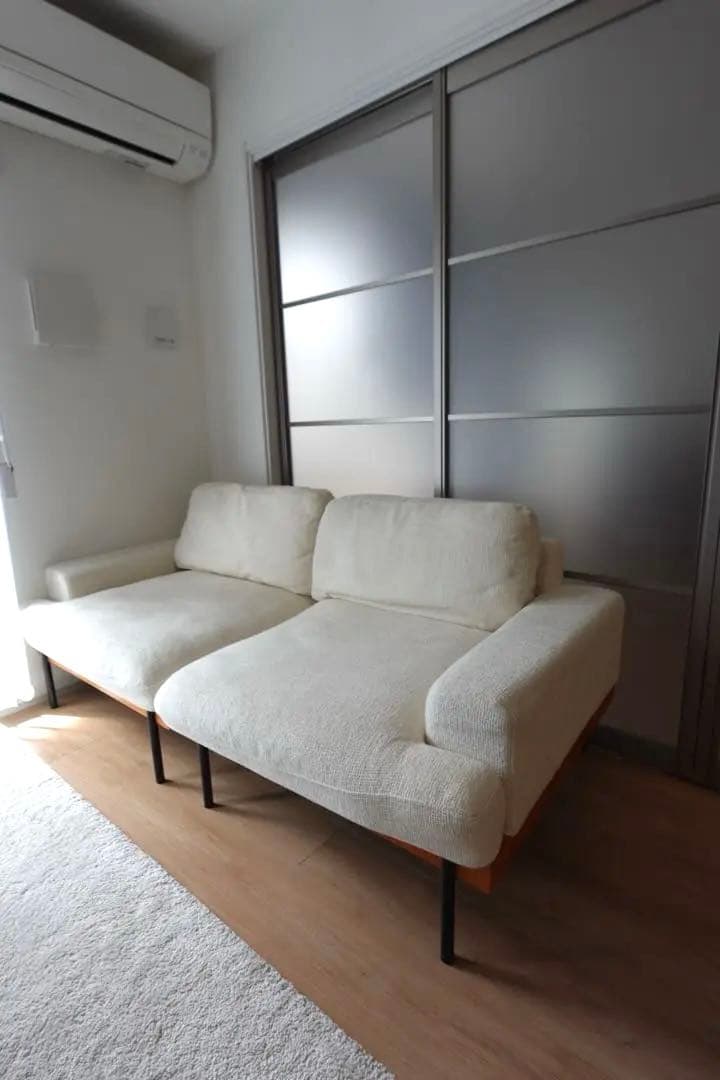 Unico風　2人掛けソファ　ソファベッド　ソファ　ソファー　ユニットソファ