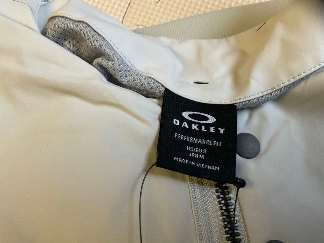 オークリー ゴルフブルゾン スカルストレッチ　ノーカラージャケット ーM