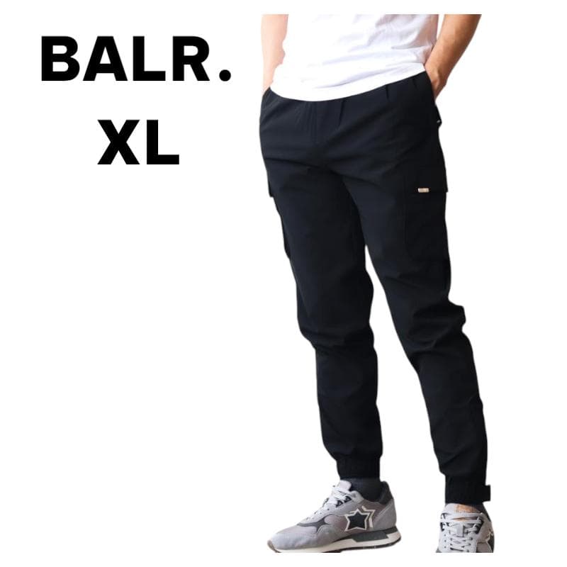 【新品未使用タグ付き】BALR ボーラー　テックカーゴパンツ　ＸＬ　黒