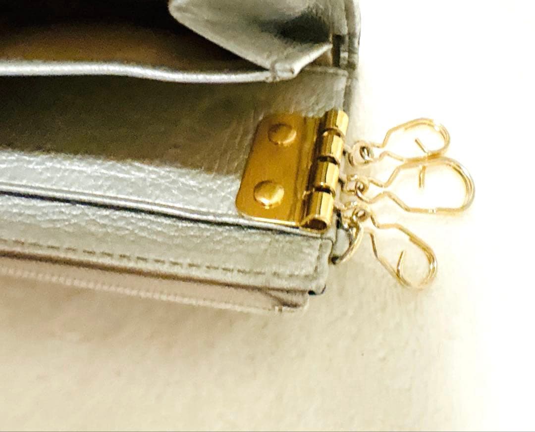 ATAO ベル プラチナグラス ハート ミニ財布 キーケース ハッピーヴィトロ