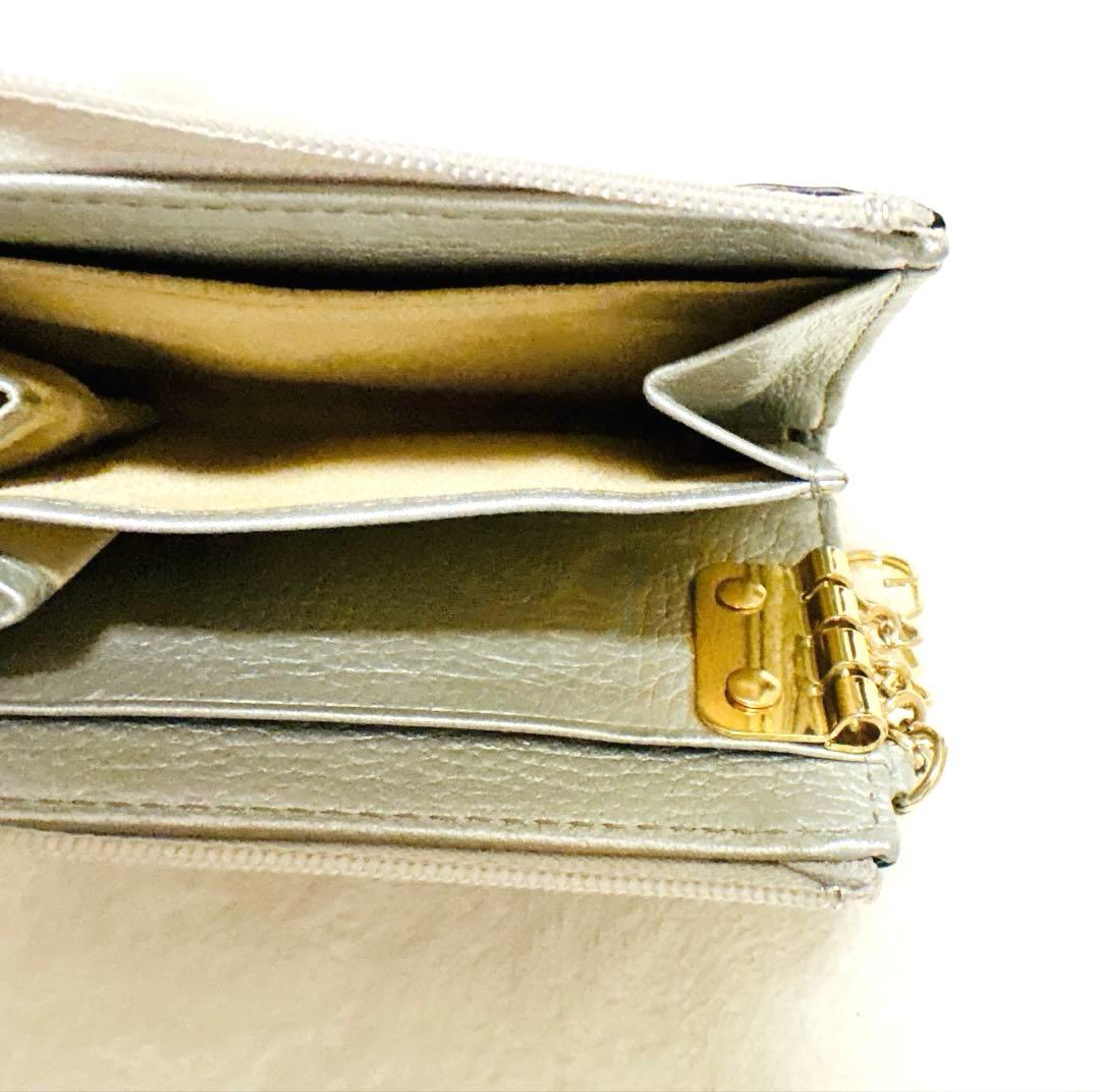 ATAO ベル プラチナグラス ハート ミニ財布 キーケース ハッピーヴィトロ