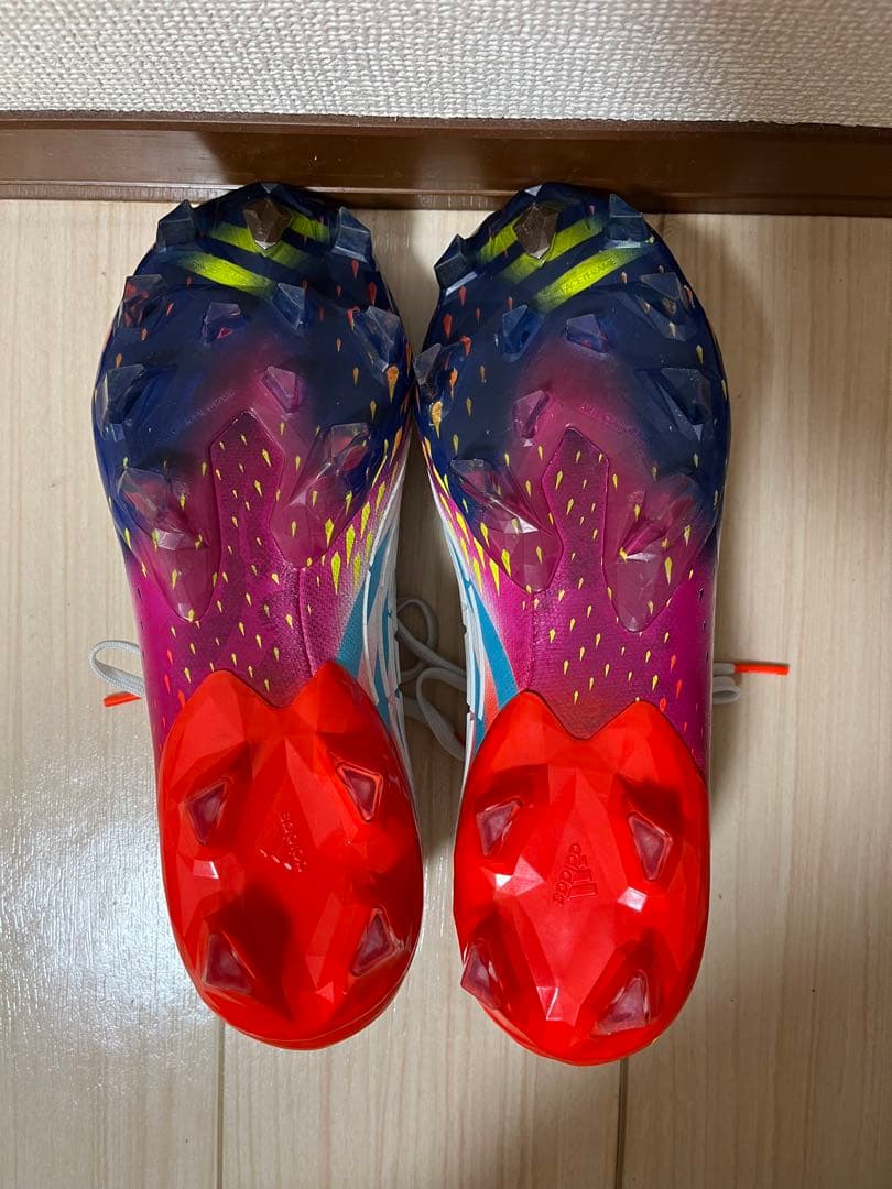 【美品】アディダス プレデター エッジ.1 L AG ホワイト×イエロー×ブルー