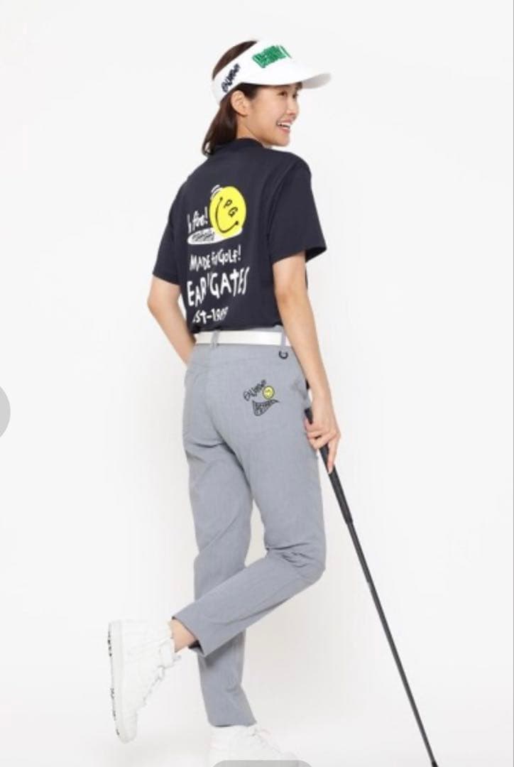 momococon PEARLY GATES 半袖モックネックシャツ