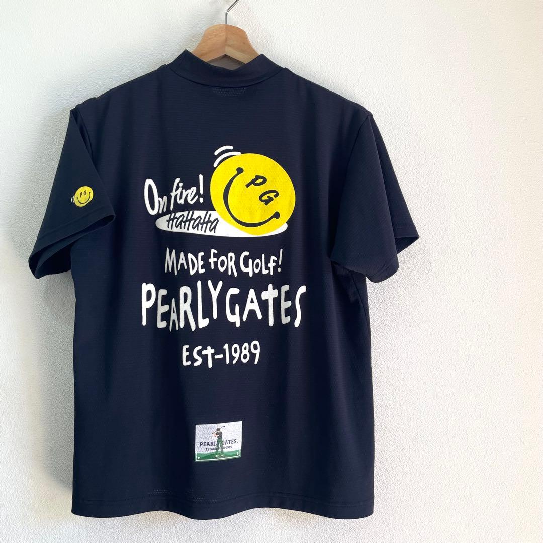 momococon PEARLY GATES 半袖モックネックシャツ